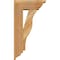 Ekena Millwork Funston Traditional Rough Sawn Bracket w/ Offset Brace, Western Red Cedar, 6"W x 14"D x 26"H BKT0604X14X26FST01RWR - alternate 2